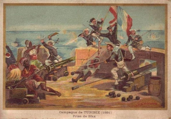 French Troops Attack Sfax on the Tunisian Coast - 1881