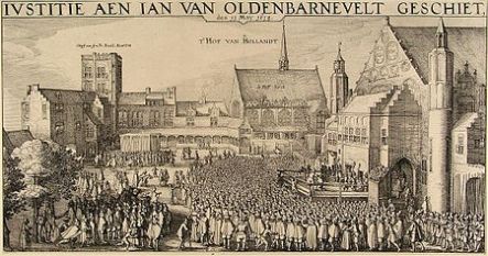 1619 - Beheading of Johan van Oldenbarnevelt, one of the United Provinces most esteemed politicians
