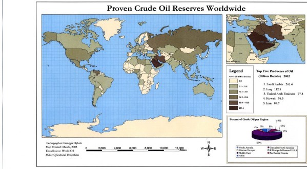 World proven oil reserves