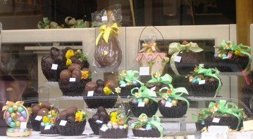 A chocolate shop in Antwerp Belgium, March, 2009