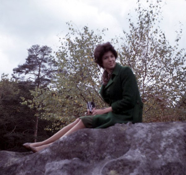 Carole Askinaze, October, 1964, near Fountainbleau, France. 