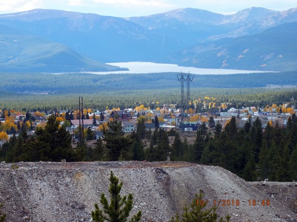 Leadville from the Emmet Mine, looking west.