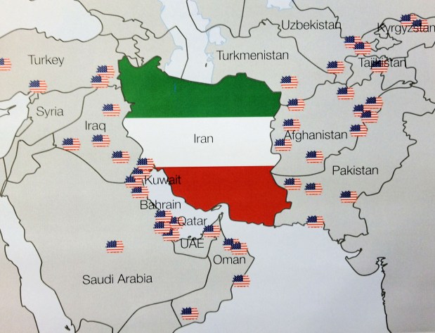 Military bases around Iran